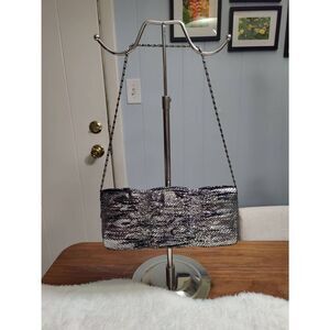 Jessica McClintock Metallic Cloth Clutch with Chain Strap